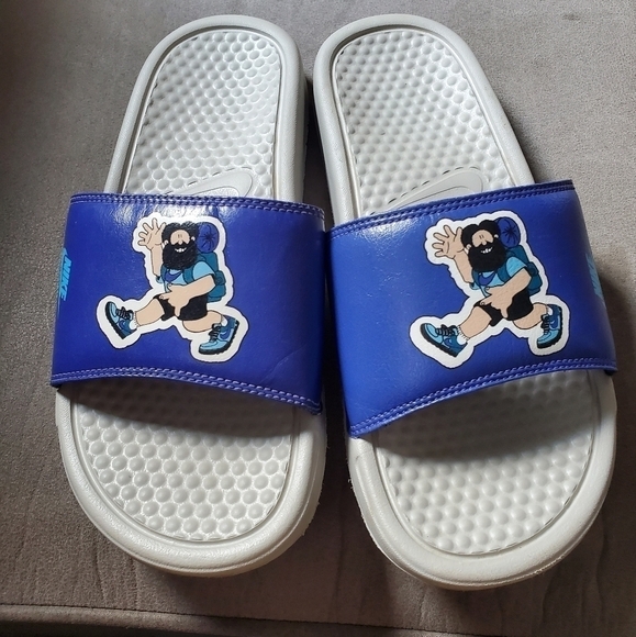 Nike Benassi JDI Print ACG Mens Size 7 Slides Obsidian hiking  [631261-038] - Picture 1 of 5